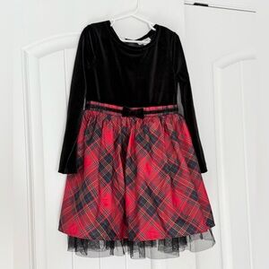 Cat & Jack Black Velvet Christmas Dress